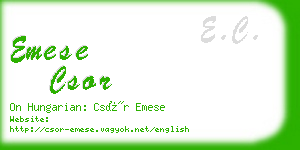 emese csor business card