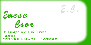 emese csor business card